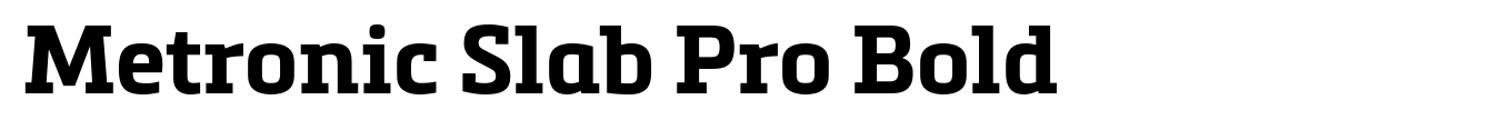 Metronic Slab Pro Bold image